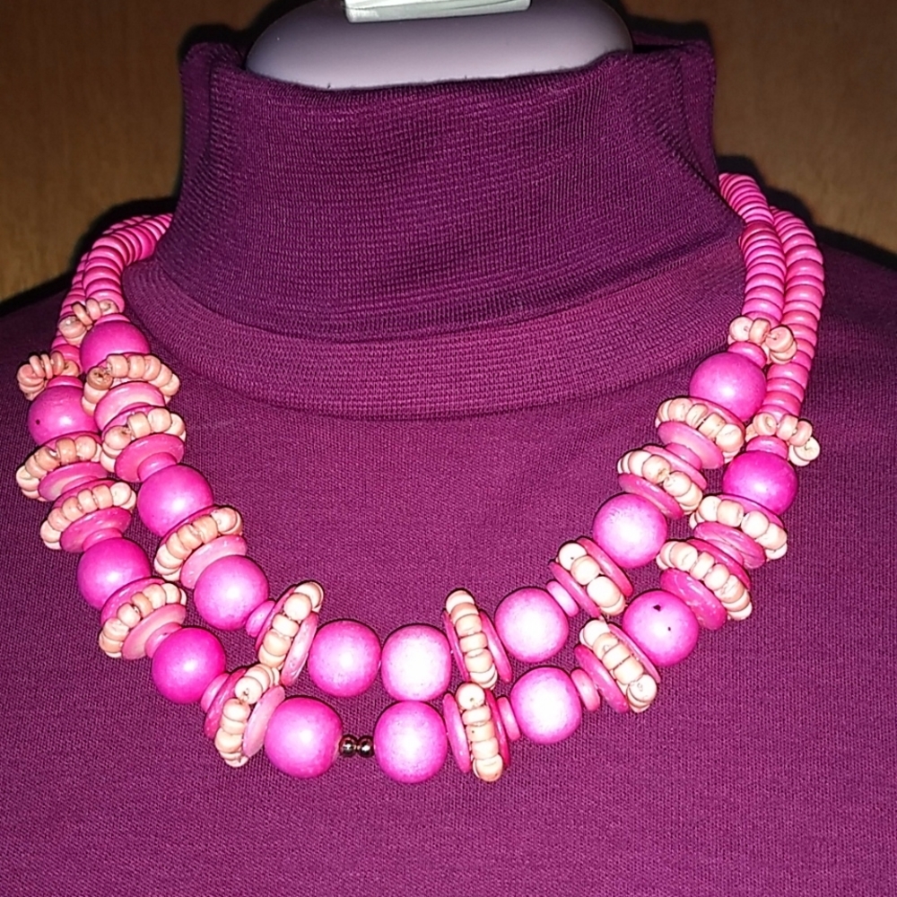 Pink And Orange Necklace